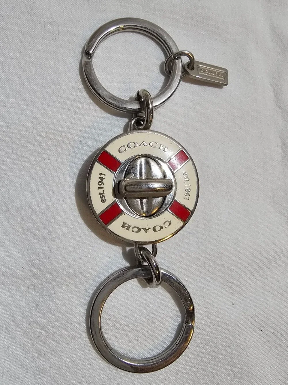 Coach Life Preserver Valet Key Chain